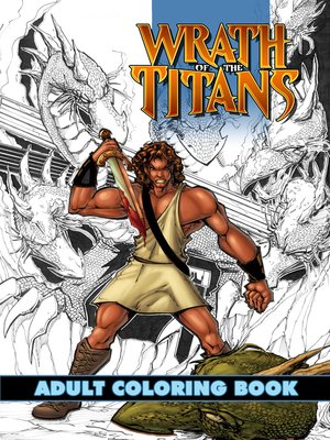 cover image of Wrath of the Titans Adult Coloring Book